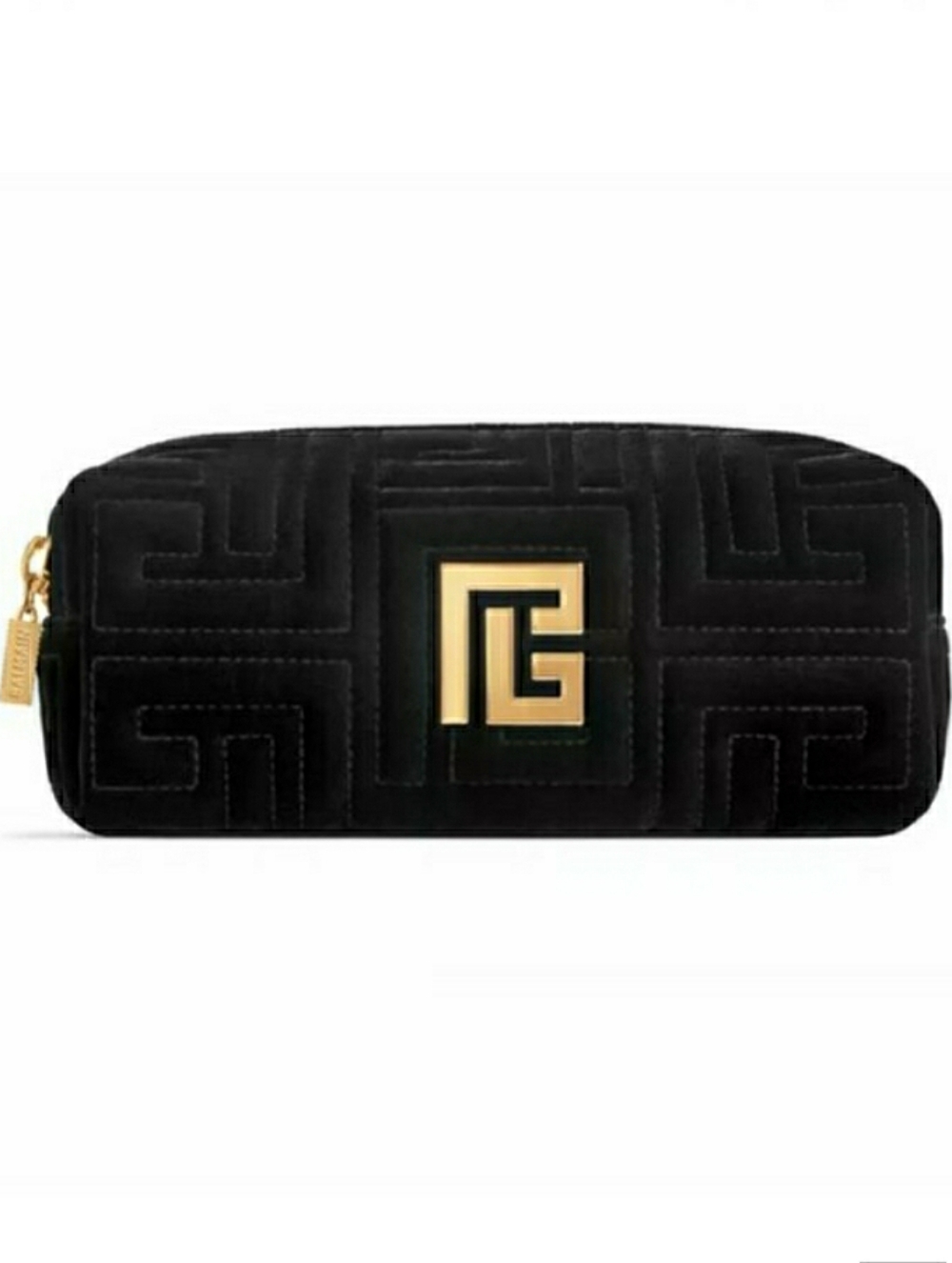 Balmain Black Velvet Cosmetic Toiletry Pouch